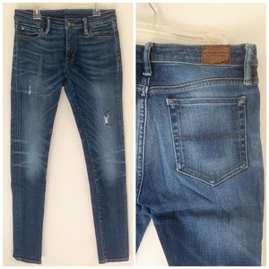 Denim & Supply Ralph Lauren Distressed Skinny Portsmouth Wash Jean